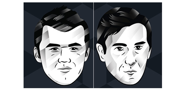 hotoffthechess-world-chess-championship-2017 Official website pop-art images of Carlsen and Karjakin