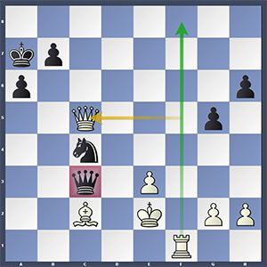 Aronian-Adams, after 41.Qxc5!